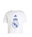T-shirt Motif/style Real Madrid Cf Dna Homme Blanc Adidas-3