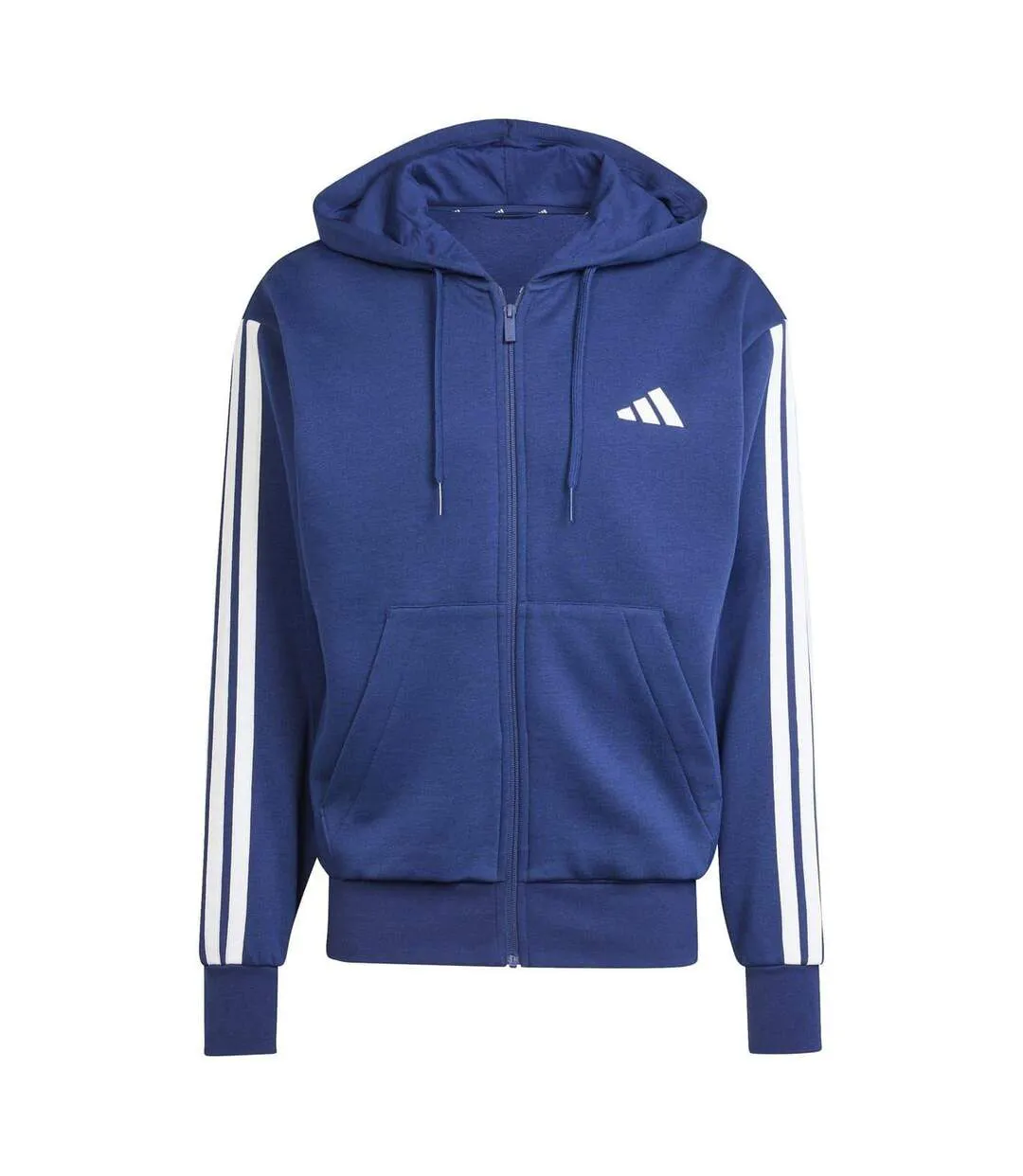 Veste À Capuche 3s Homme Bleu Foncé Blanc Adidas-2
