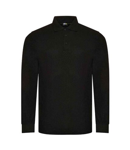 Mens long-sleeved polo shirt black PRORTX