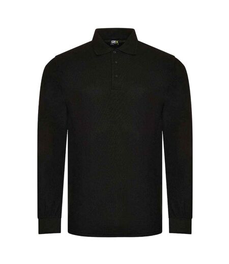 Mens long-sleeved polo shirt black PRORTX