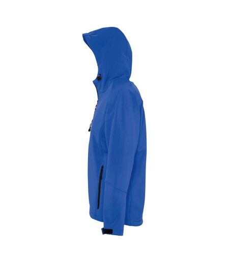 SOLS Mens Replay Hooded Soft Shell Jacket (Breathable, Windproof And Water Resistant) (Royal Blue) - UTPC410