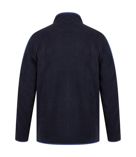 Finden And Hales Unisex Adults Micro Fleece Jacket (Navy/Royal Blue)