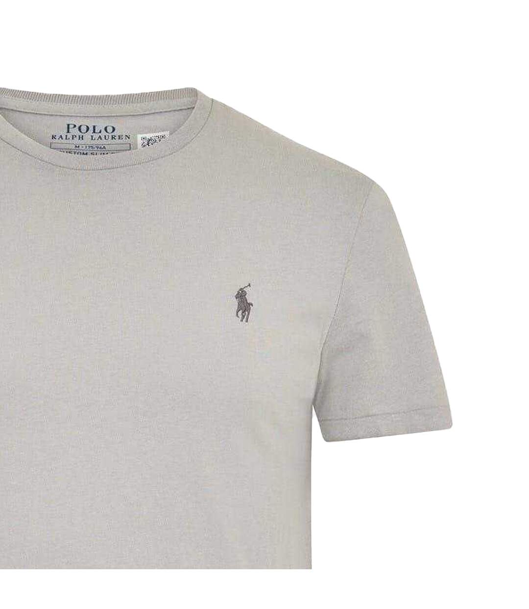 Mens Custom Regular T-shirt Soft Grey Ralph Lauren-3