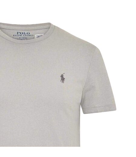 Mens Custom Regular T-shirt Soft Grey Ralph Lauren