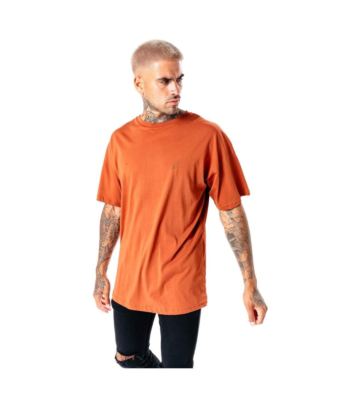 Hype Mens Oversized T-Shirt (Brown)