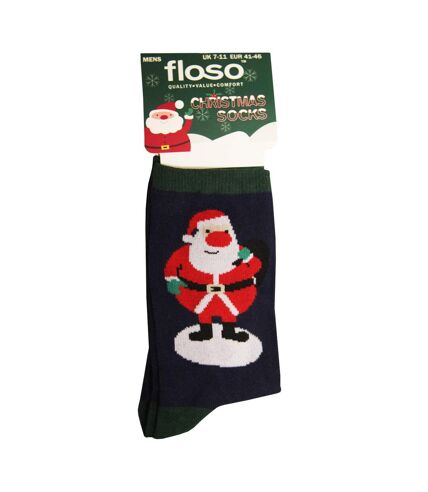 FLOSO Mens Santa Christmas Socks () - UTUT1819