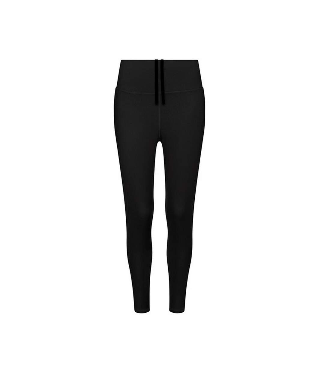 Womens/ladies Recycled Materials Leggings Jet Black Awdis-2