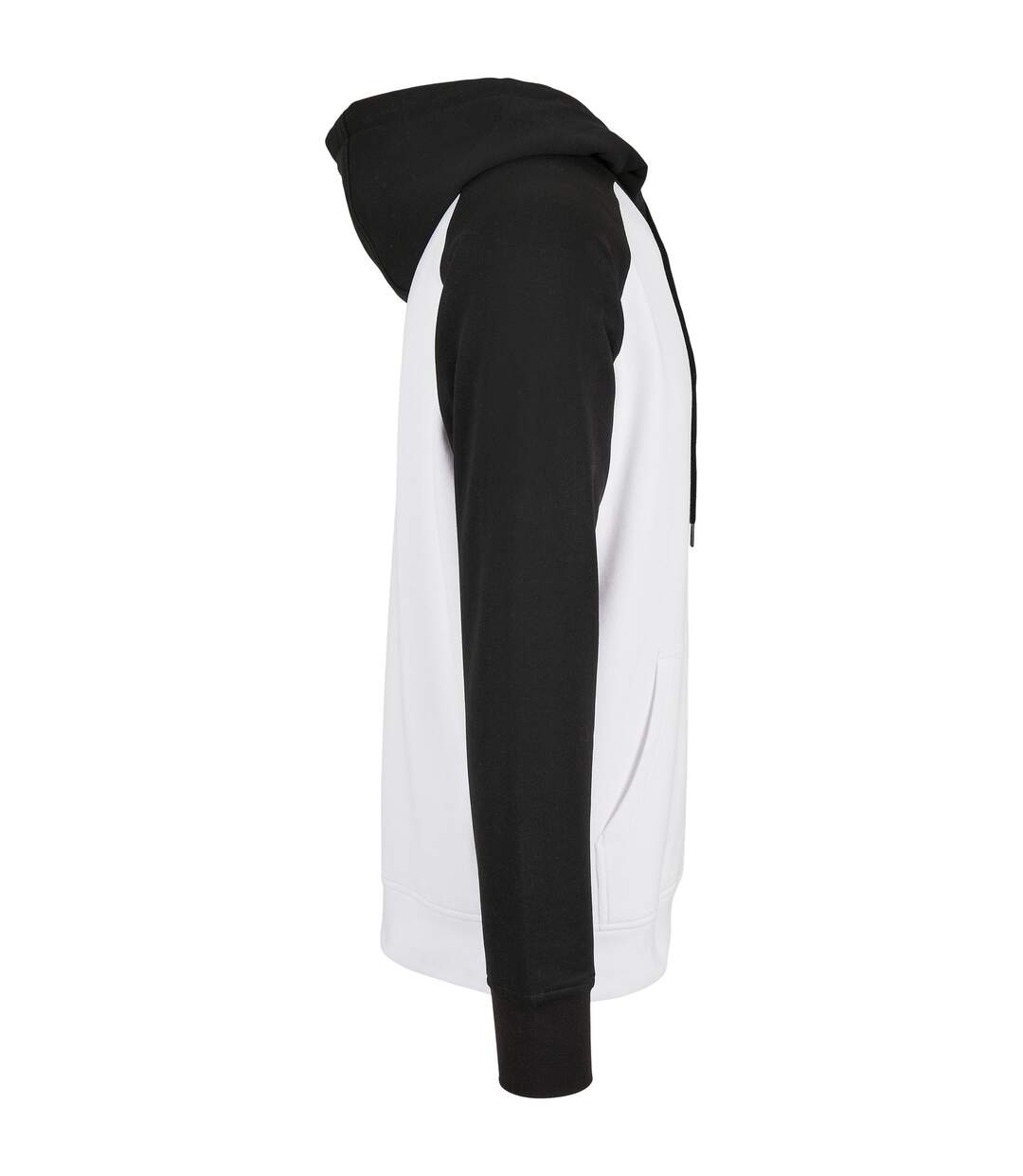 Sweat À Capuche Homme Blanc Noir Build Your Brand-3