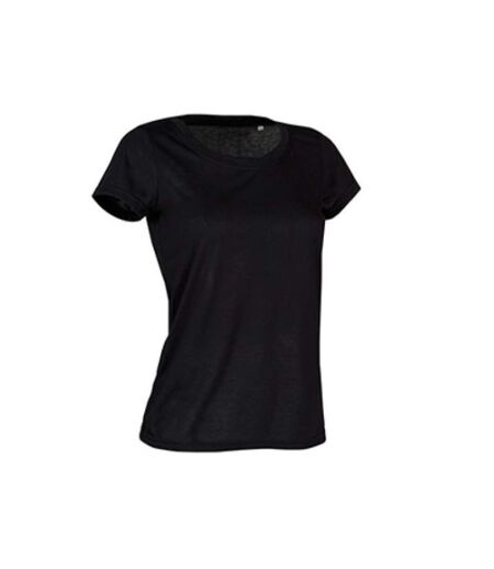 Stedman Womens/Ladies Active Cotton Touch Tee (Black Opal)