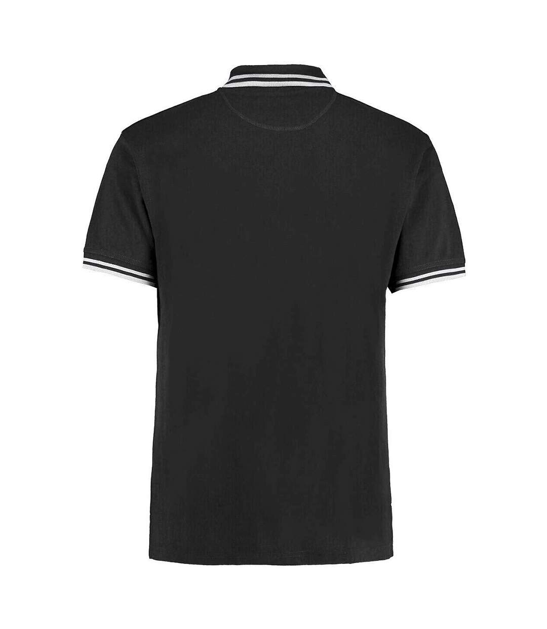 Polo à manches courtes Kustom Kit pour homme (Graphite/Blanc) - UTBC613