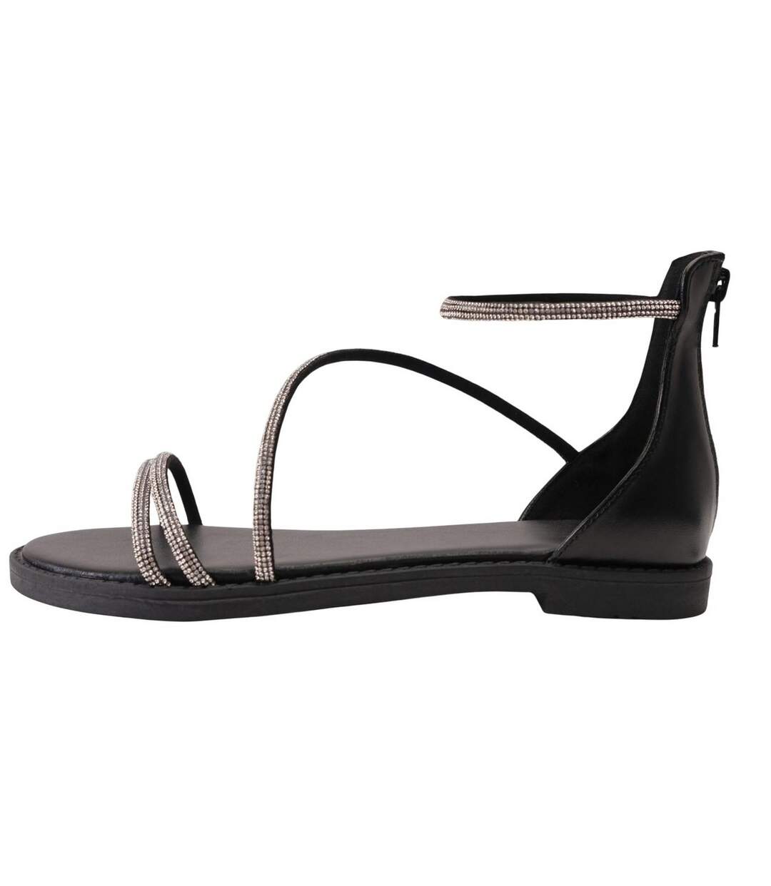 Sandales Motif/style Brillant Gladiator Femme Noir Where´s That From-2