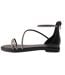 Sandales Motif/style Brillant Gladiator Femme Noir Where´s That From-2
