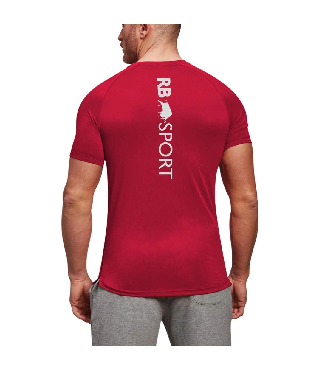 T-shirt Homme Rouge Raging Bull-4