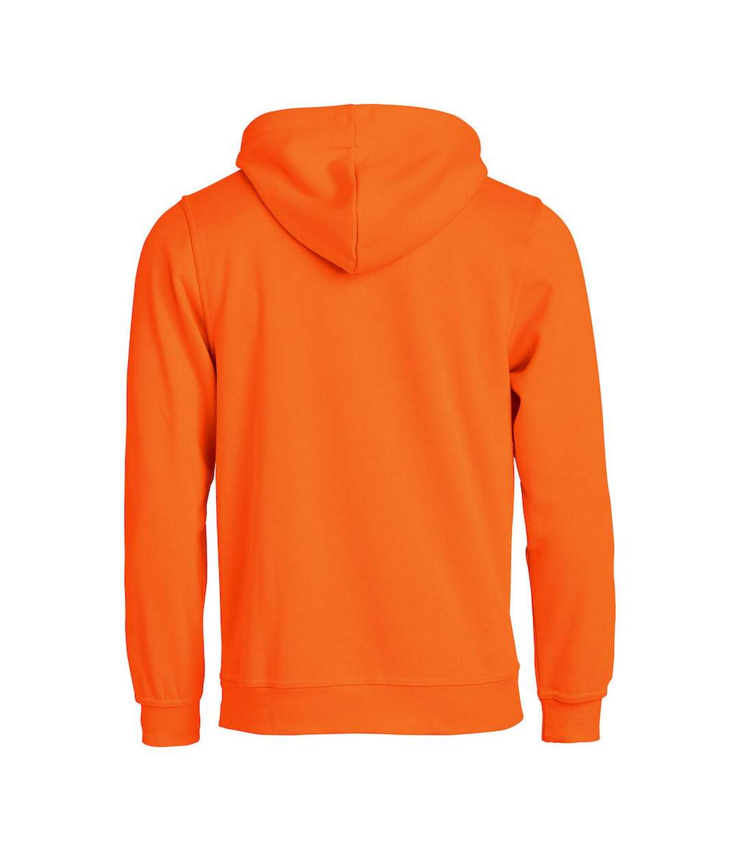 Sweat À Capuche Basic Adulte Orange Fluo Clique-2