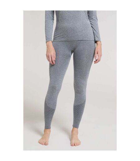 Womens/ladies off piste ii thermal leggings light grey Mountain Warehouse