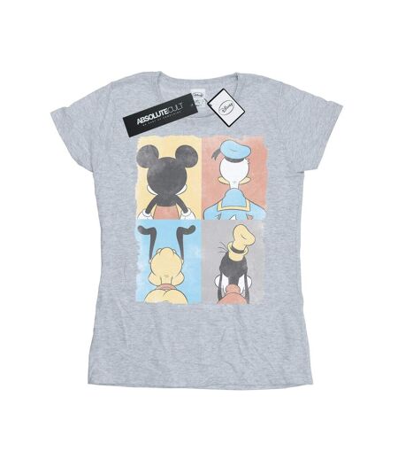 Disney Femme/Les femmes - T-shirt en coton Mickey Mouse à quatre dos (Gris sportif) - UTBI31052