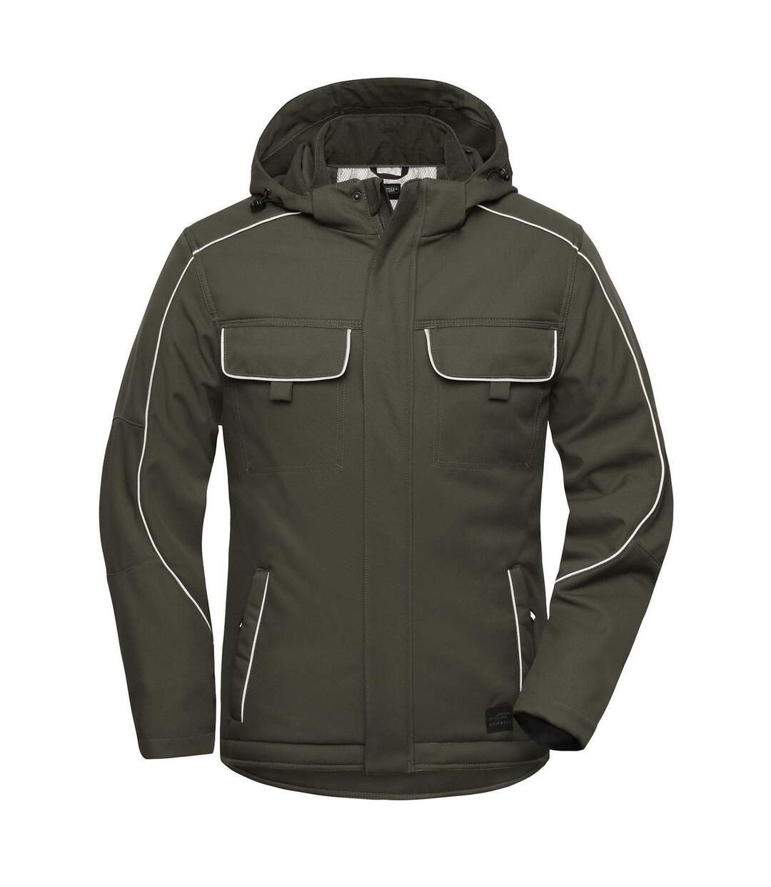 Veste blouson de travail rembourrée softshell - JN886 - vert olive