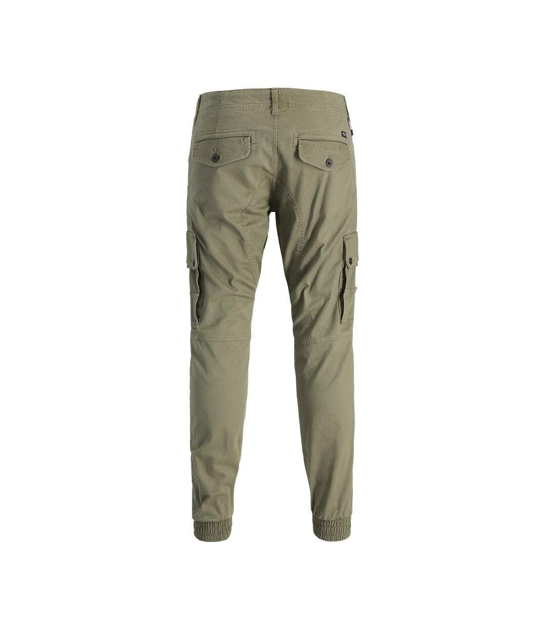 Pantalon cargo kaki homme jack & jones warner 12167596 - w28-l32-2