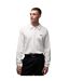 Mens Embroidered Logo Cotton Long-sleeved Polo Shirt White Paul Smith-1
