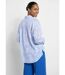 Chemisier long coton rayures et jacquard-2