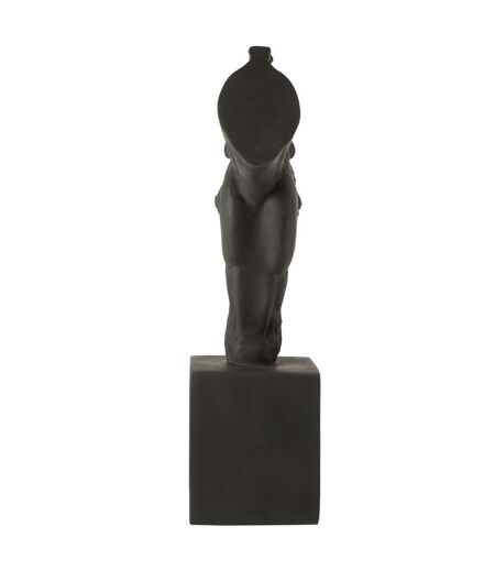 Tête de Cheval sur Socle Hollywood 95cm Noir