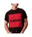 T-Shirt noir/rouge homme calvin klein jeans lv04rd813g-1