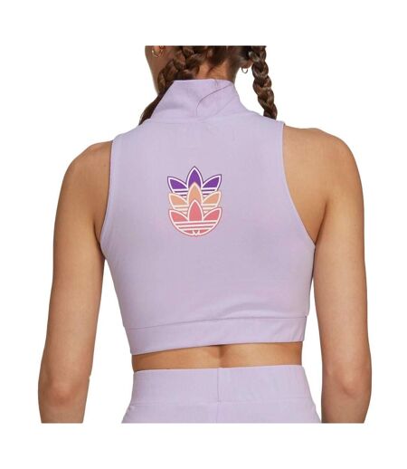 Débardeur Mauve Femme Adidas Cropped - 38