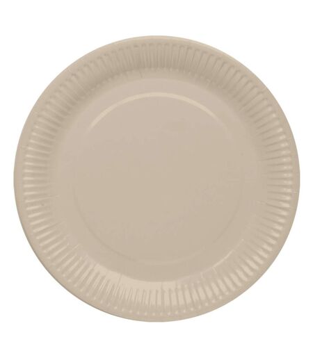 Lot de 20 Assiettes en Carton Vitamine 23cm Lin
