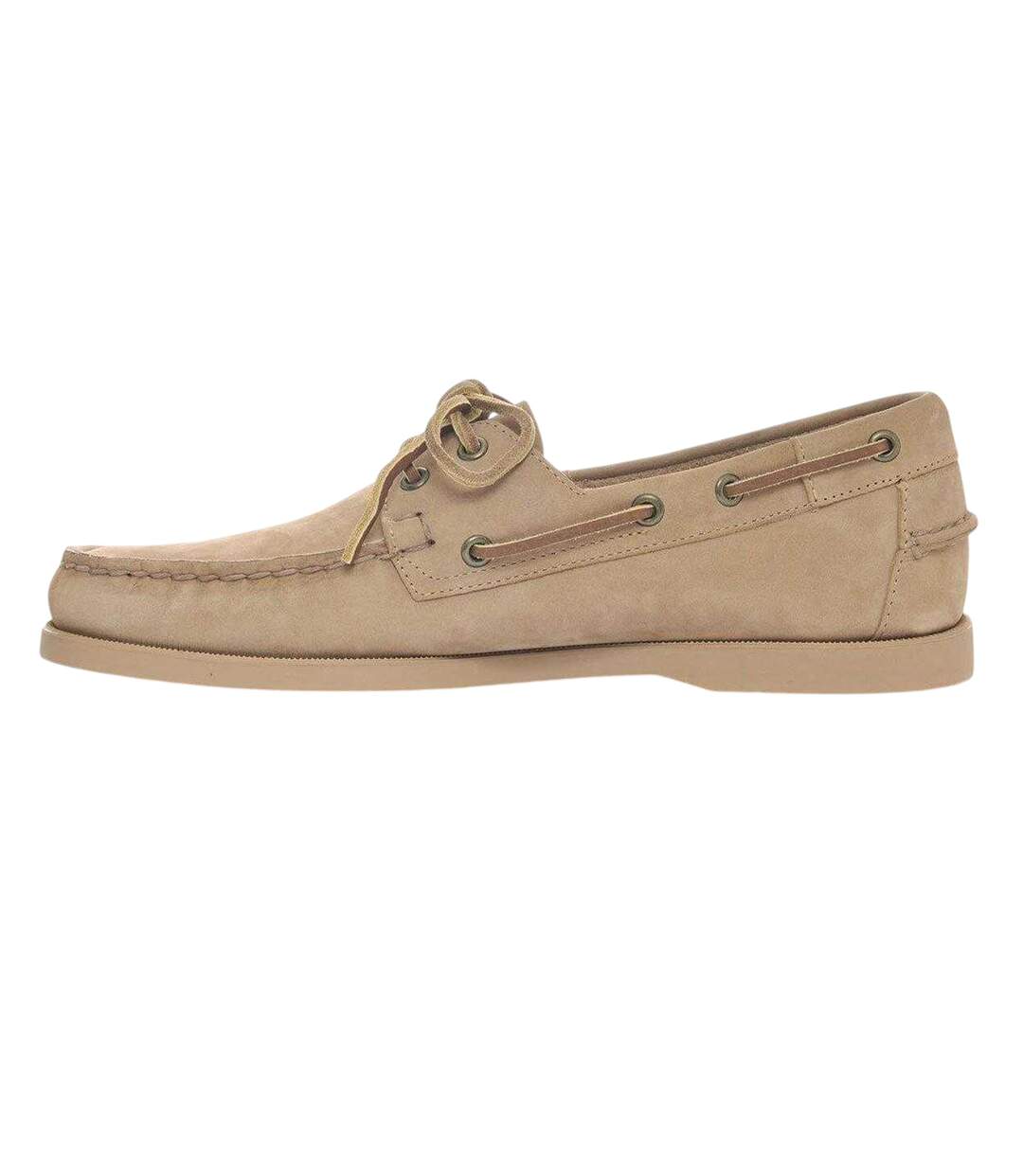 Mens Dockside Portland Suede Boat Shoes Dark Beige Sebago-3