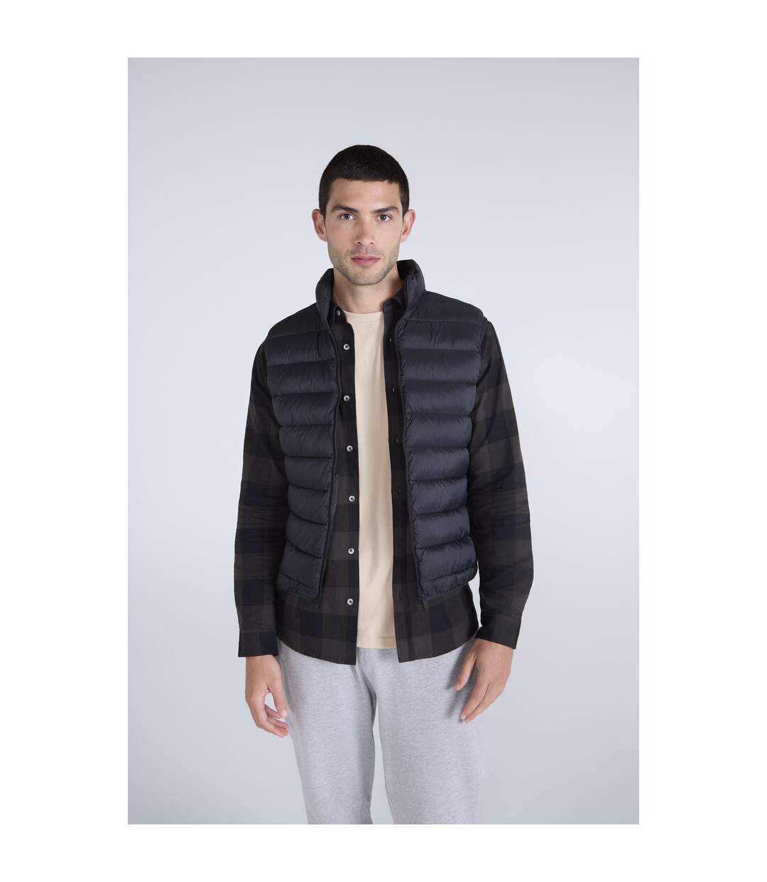 Mens Light Cloud Cosi Gilet Black Animal-1