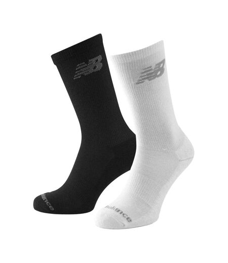Lot De 10  Chaussettes Motif/style Logo Adulte Blanc Noir New Balance
