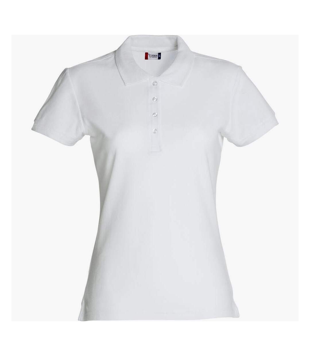 Polo femme blanc Clique