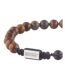 Bracelet perles noir/marron homme geographical norway 315051 - taille unique-3