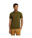 Mens Oyster River Logo Short-sleeved Polo Shirt Olive Timberland-3