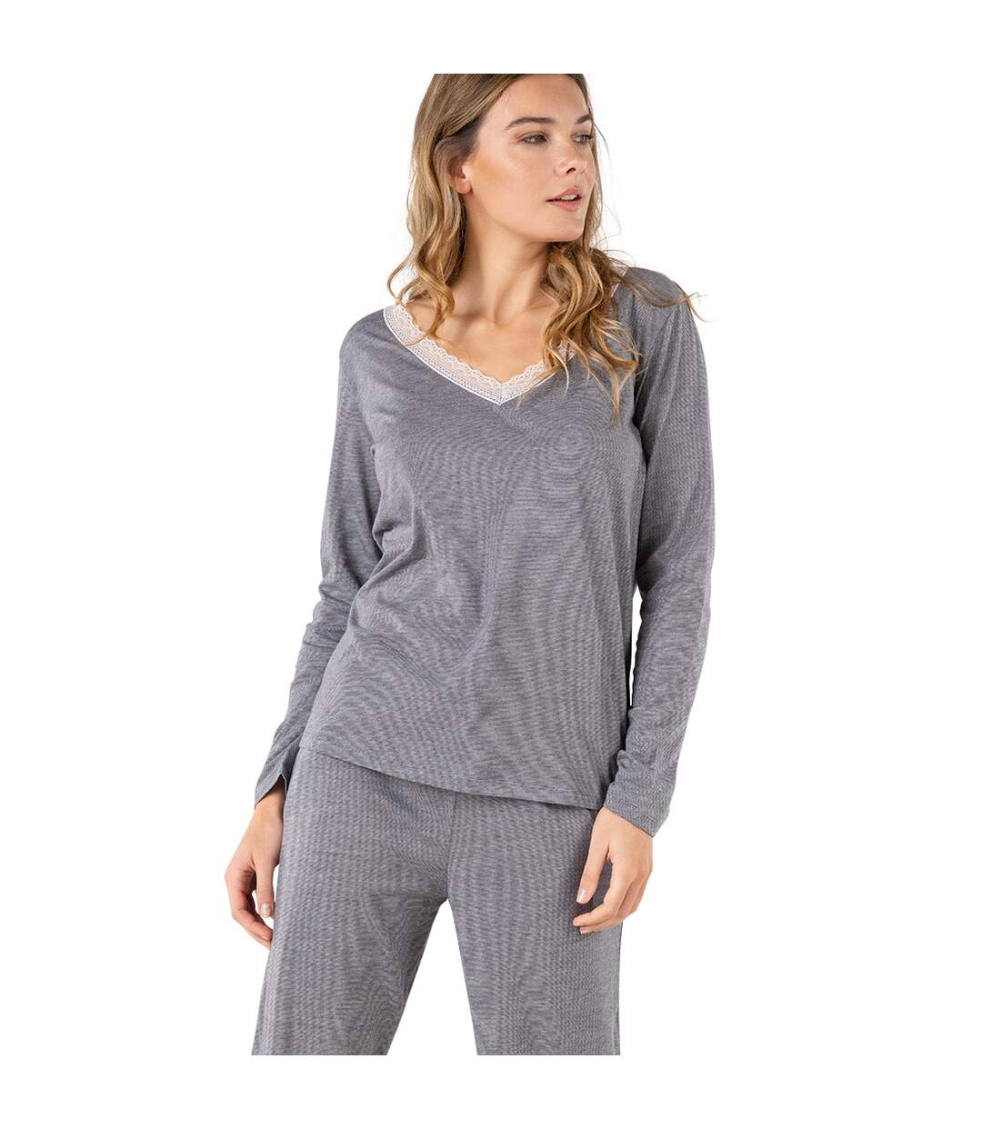 Pyjama long femme GRAPHIC Athena-2