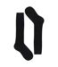 Ladies 3 Pack Knee High 100% Cotton Soft Breathable Socks-4