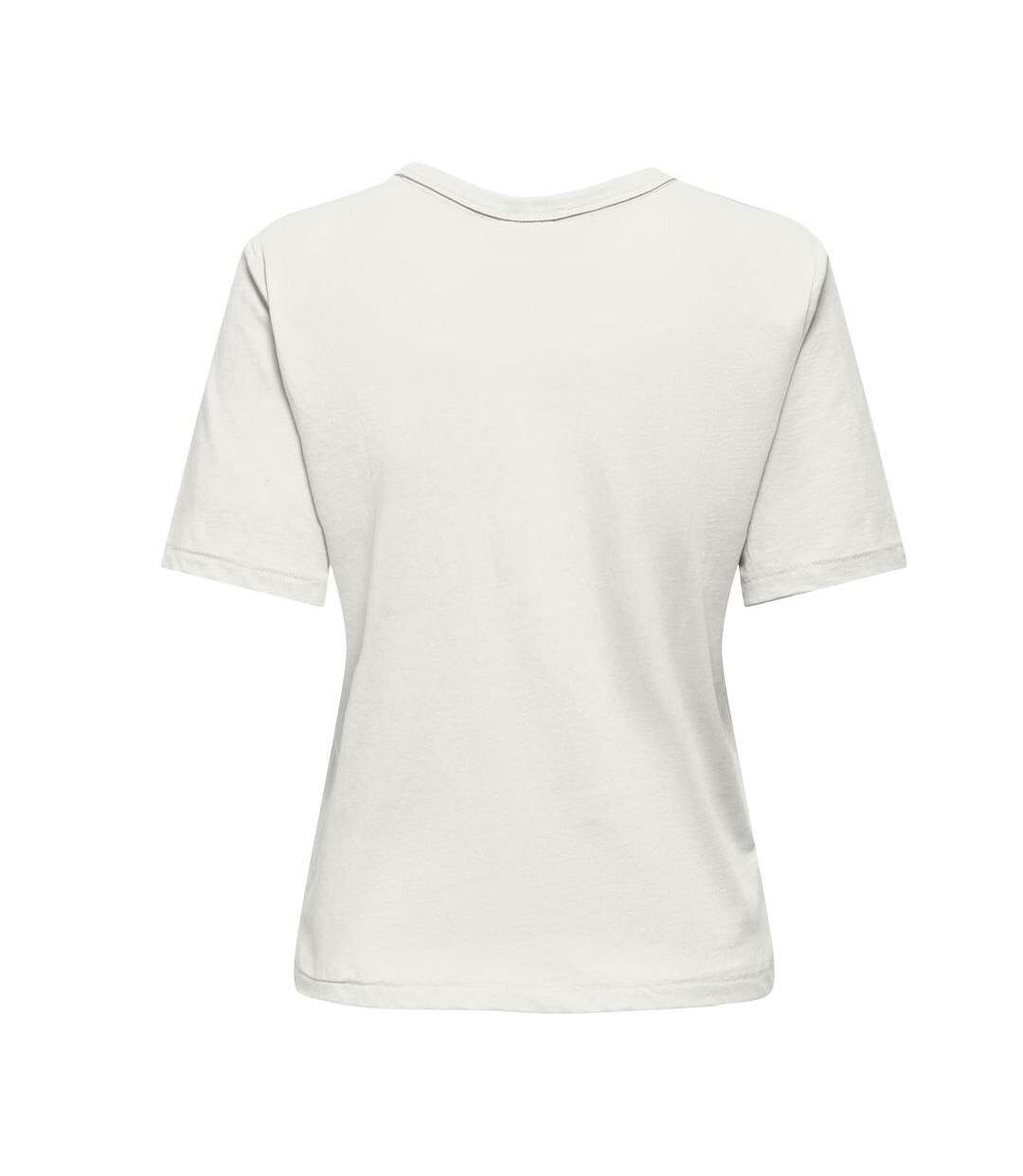 T-shirt blanc femme jdy may-2