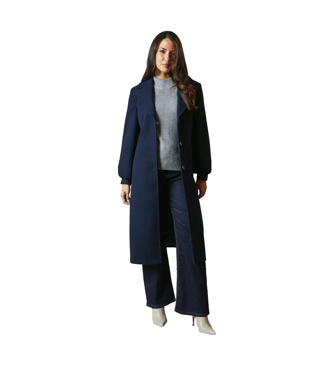 Manteau femme bleu marine Principles-1