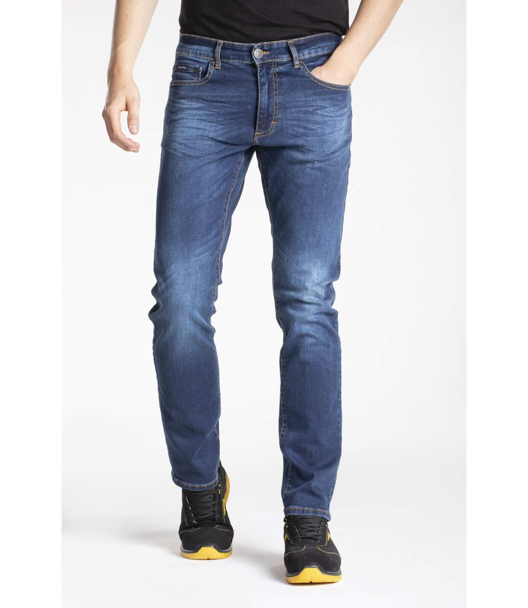 Jeans de travail coupe droite confort denim brossé stretch WORK8 'Rica Lewis'