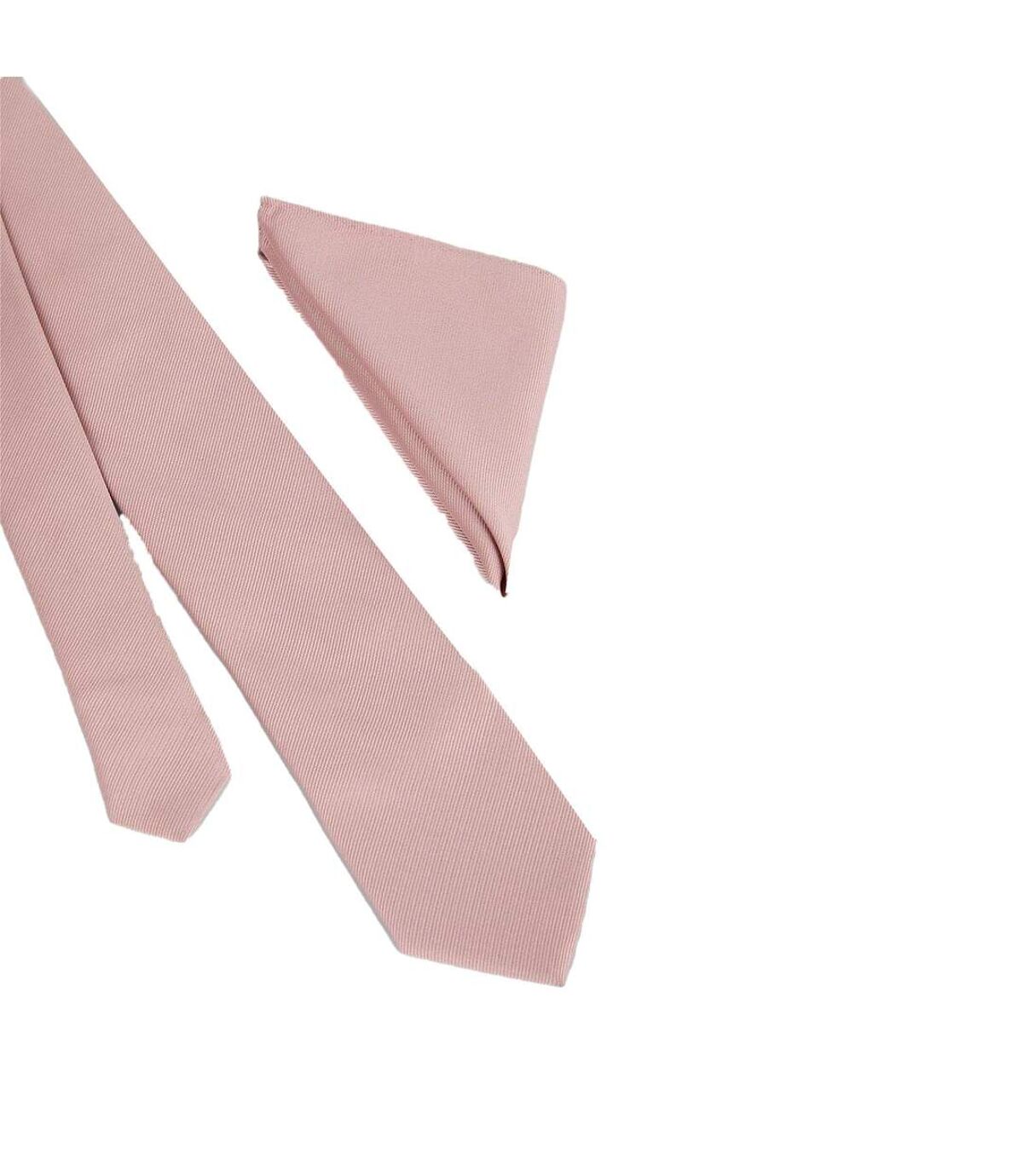 Burton Mens Slim Tie & Pocket Square Set (Dusty Pink) (One Size)