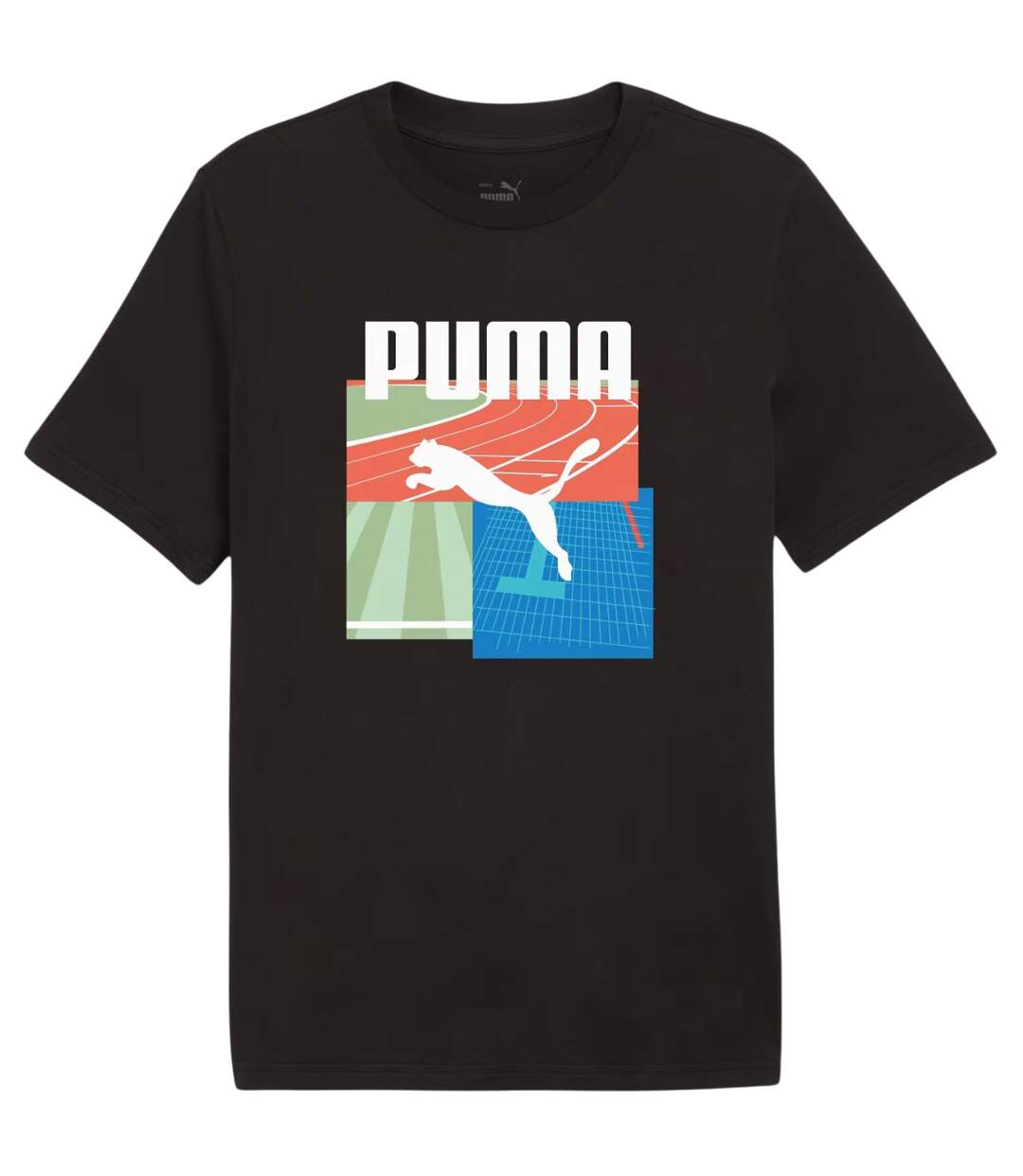 T-shirt Summer Sports Homme Noir Puma-1