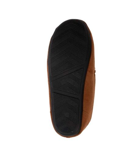 Chaussons mocassins nicken homme brun clair Farah