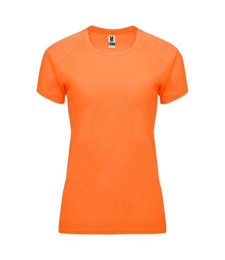 T-shirt bahrain femme orange fluo Roly