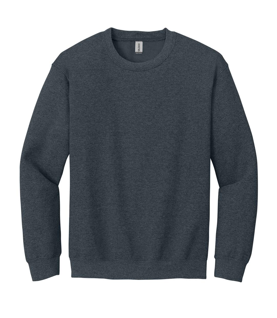 Sweat Adulte Gris Foncé Chiné Gildan-2