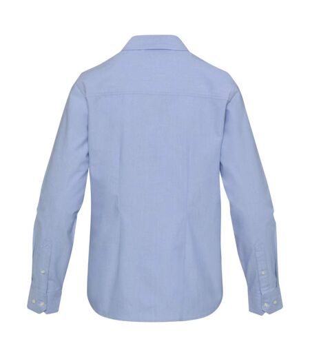 Womens/ladies Sphene Oxford Shirt Light Blue Elevate NXT