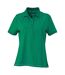 Polo Femme Vert Irlandais Blanc James And Nicholson-1