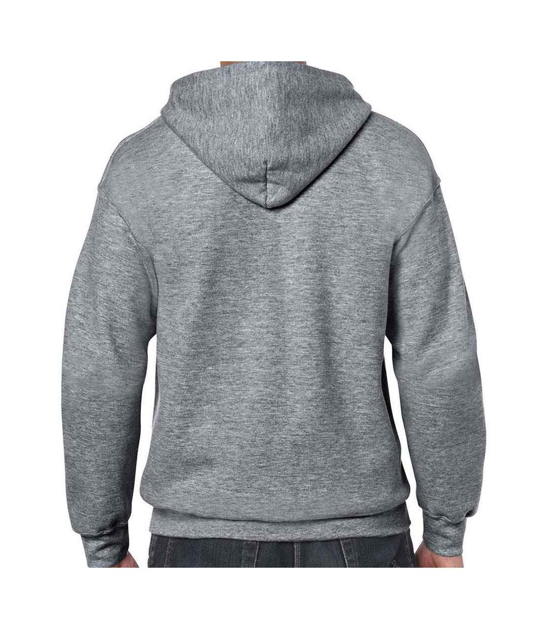 Mens Heavy Blend Full Zip Hoodie Graphite Heather Gildan-2