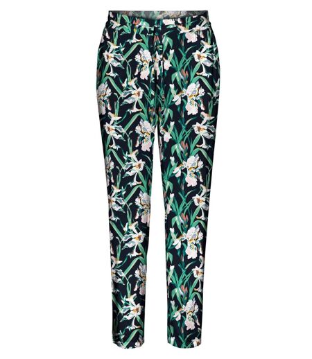 Pantalon imprimé fluide, en coton