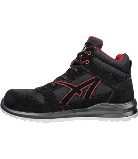 Bottines De Sécurité Clifton Homme Noir Rouge Albatros