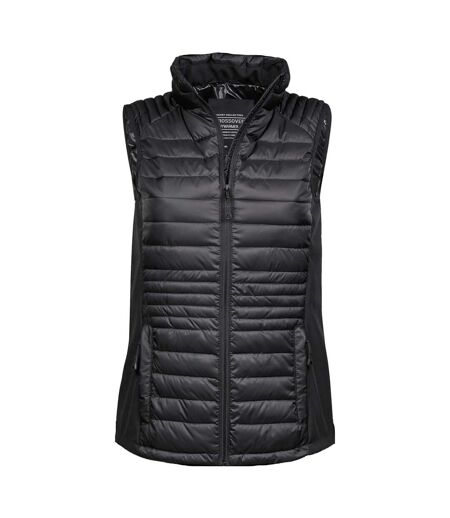 Womens/ladies Crossover Body Warmer Black Tee Jays